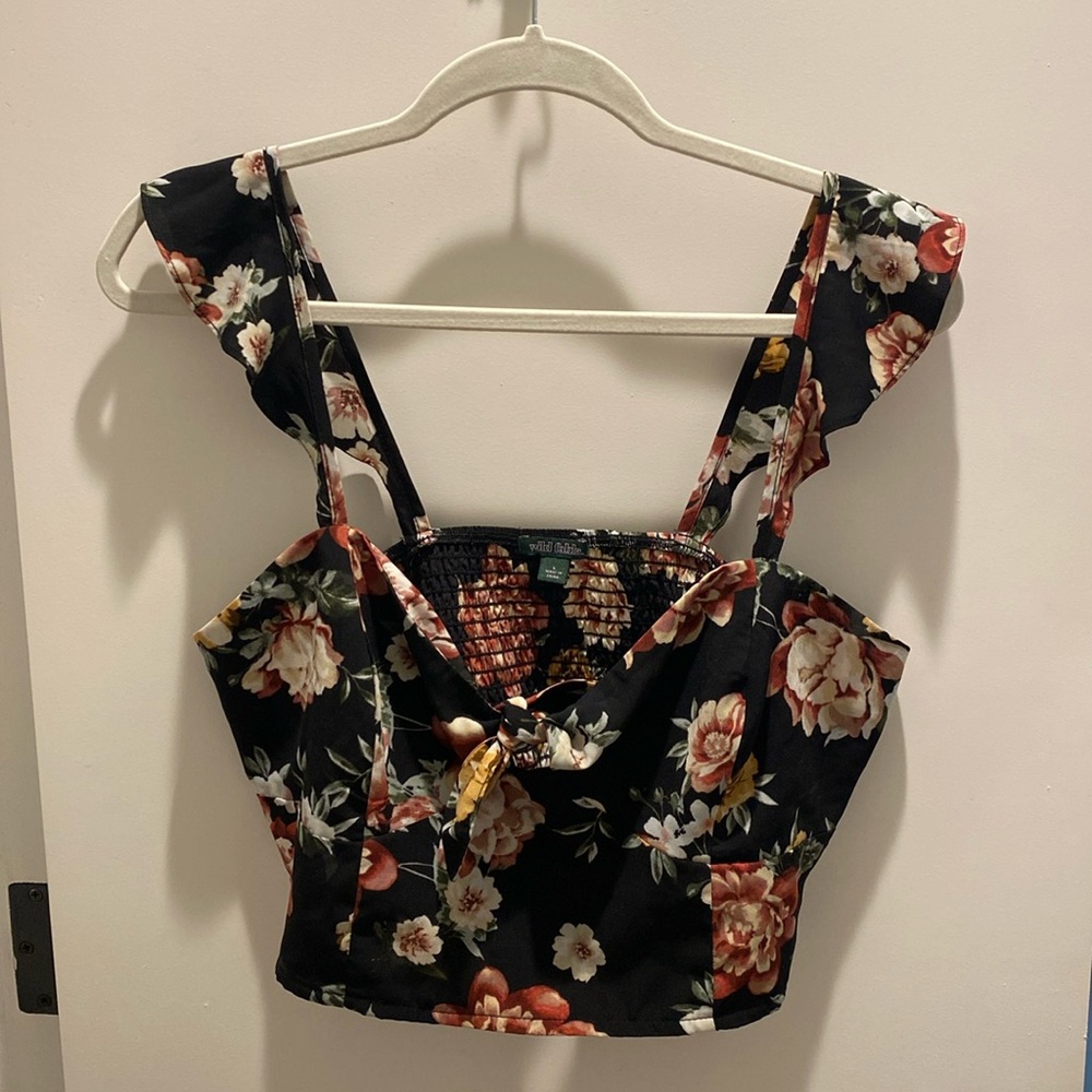Summer Floral Crop Top